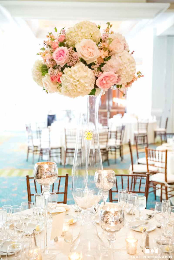 Paradise Pier wedding flowers, traditional modern wedding, pastel bouquet,