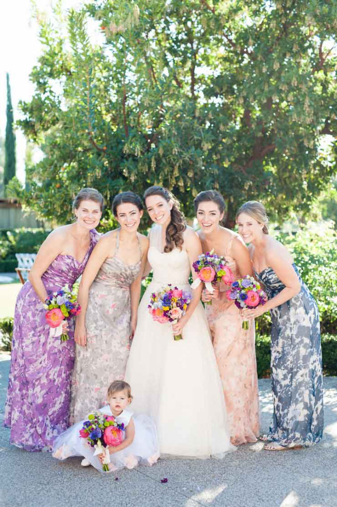 Rancho Bernardo Inn wedding, San Diego wedding flowers, vibrant color bridal bouquet,