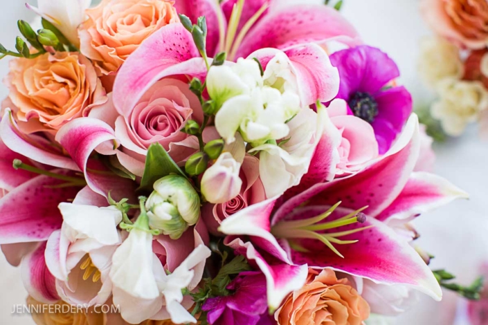 Prado wedding san diego, magenta wedding bouquet,