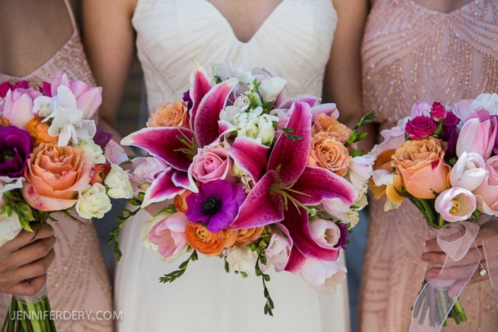 Prado wedding san diego, magenta wedding bouquet,