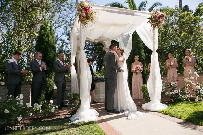 Prado wedding san diego, magenta wedding bouquet,