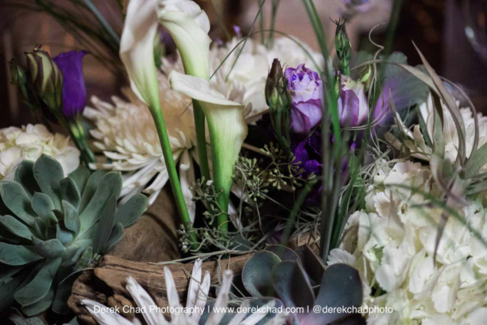 San Diego wedding flowers, Purple and White floral, La Valencia venue