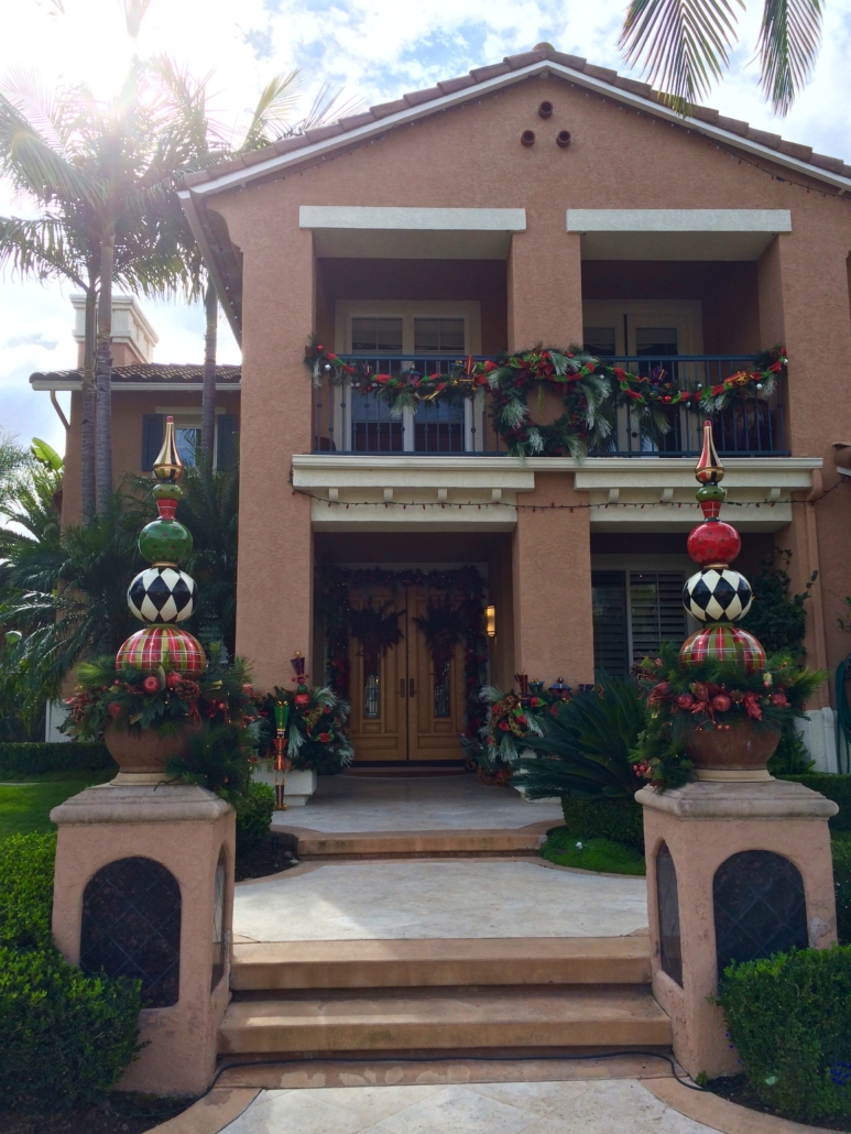 Christmas Decorations San Diego, Red and green holiday ideas,