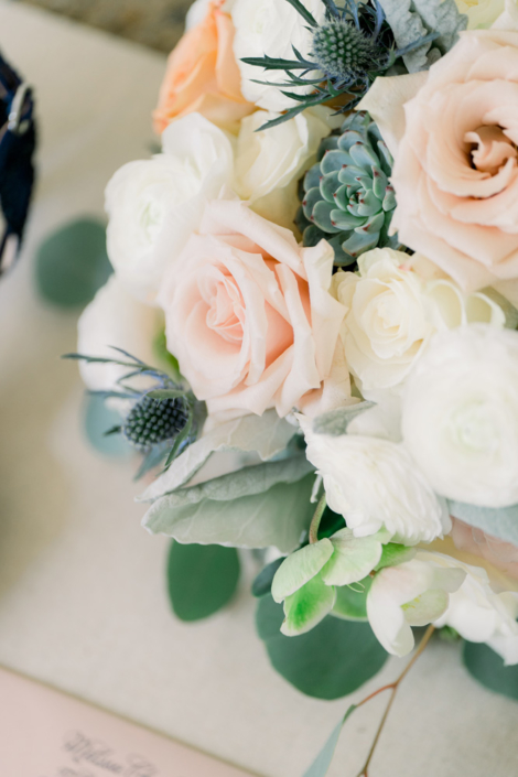 Bride Bouquet Succulent Thistle