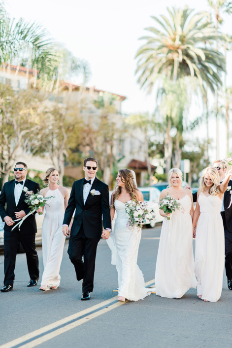 Beach Wedding Party White