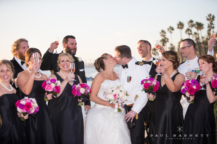 Wedding Party Toast Bouquet Military