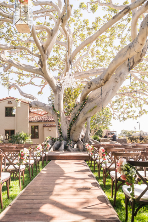 Wedding Tree Aisle Ceremony Flower Ideas