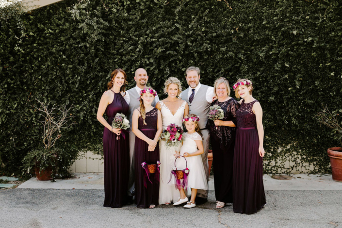 Rustic Wood Wedding Group Happy